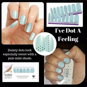 Color Street Minty Dots Nail Strips
